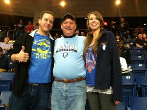 a cheerful allgame crew enjoys the lions' early rally against uconn